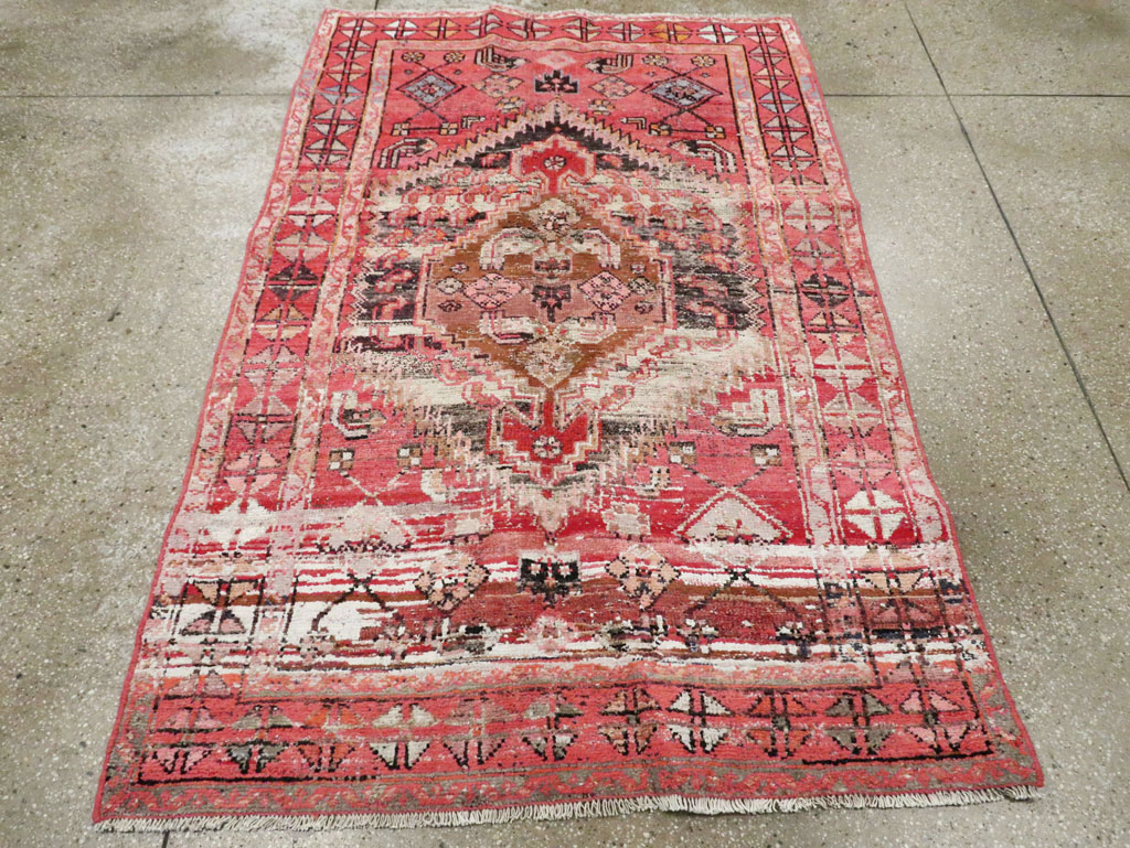 Vintage Persian Malayer Rug, No.27440 - Staging