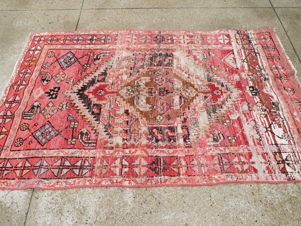 Vintage Persian Malayer Rug, No.27440 - Staging