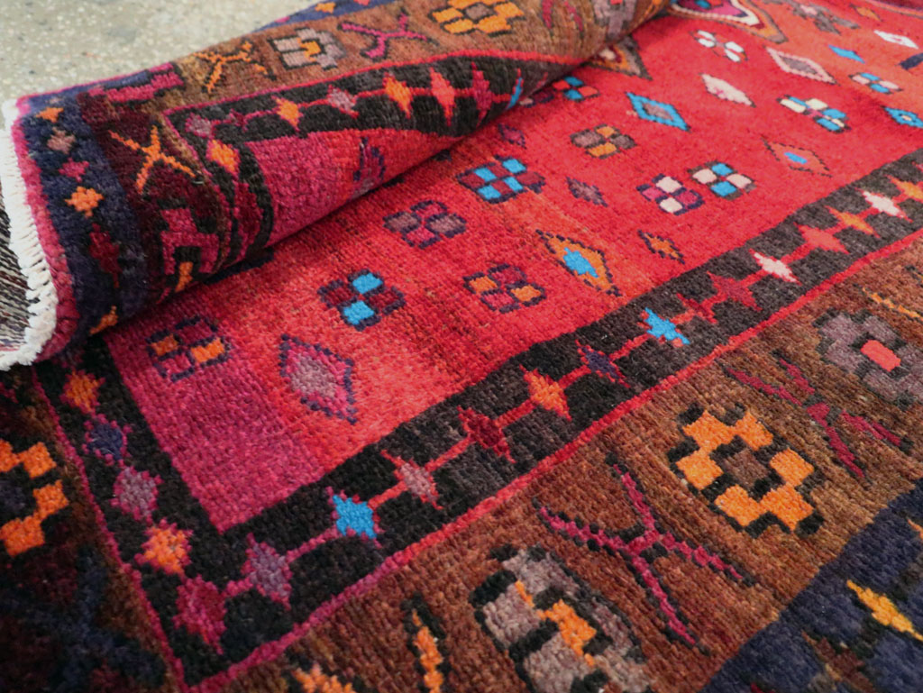 Vintage Persian Hamadan Rug, No.27443 - Staging