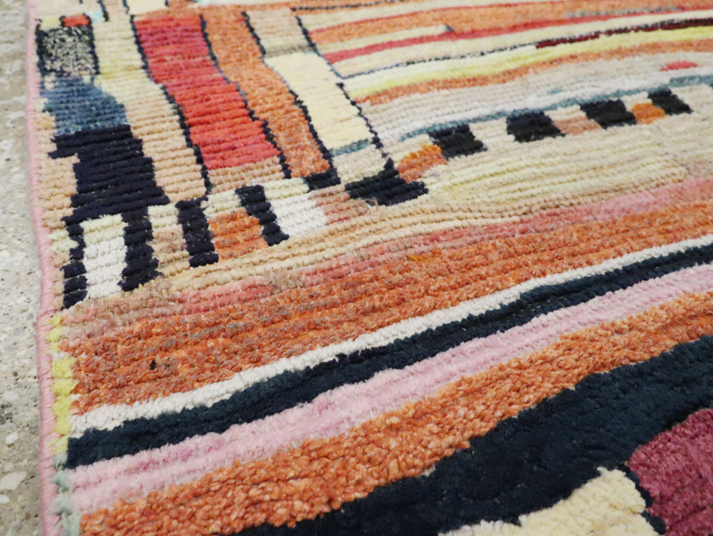Vintage Persian Gabbeh Rug, No.27445 - Staging