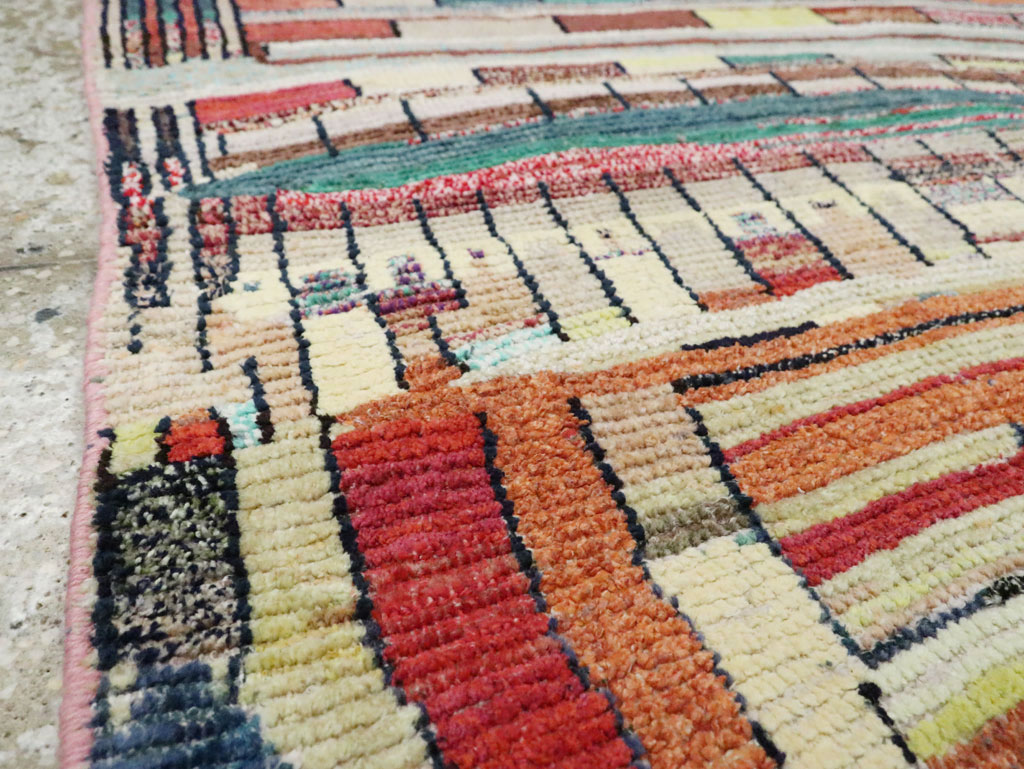 Vintage Persian Gabbeh Rug, No.27445 - Staging