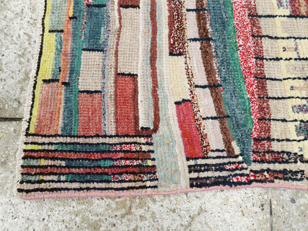 Vintage Persian Gabbeh Rug, No.27445 - Staging