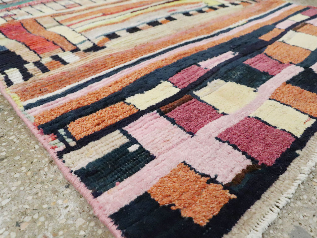 Vintage Persian Gabbeh Rug, No.27445 - Staging
