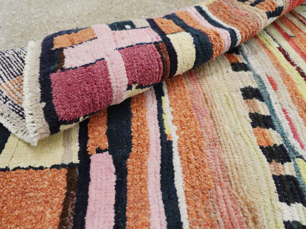 Vintage Persian Gabbeh Rug, No.27445 - Staging