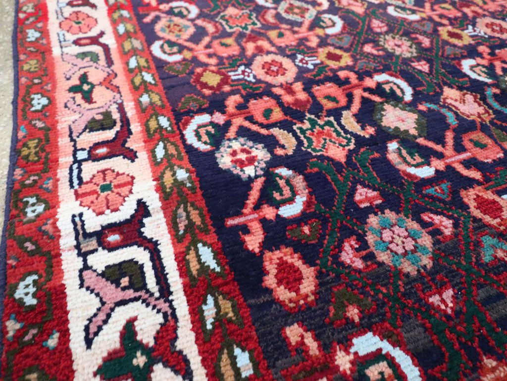Vintage Persian Hamadan Rug, No.27446 - Staging