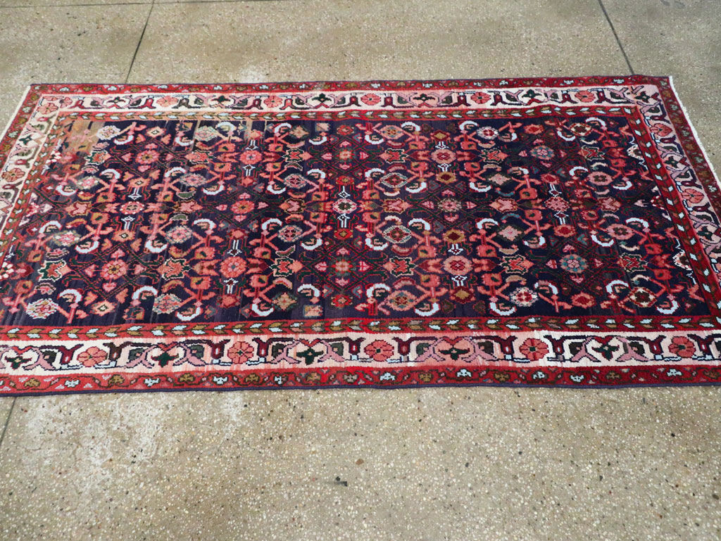 Vintage Persian Hamadan Rug, No.27446 - Staging