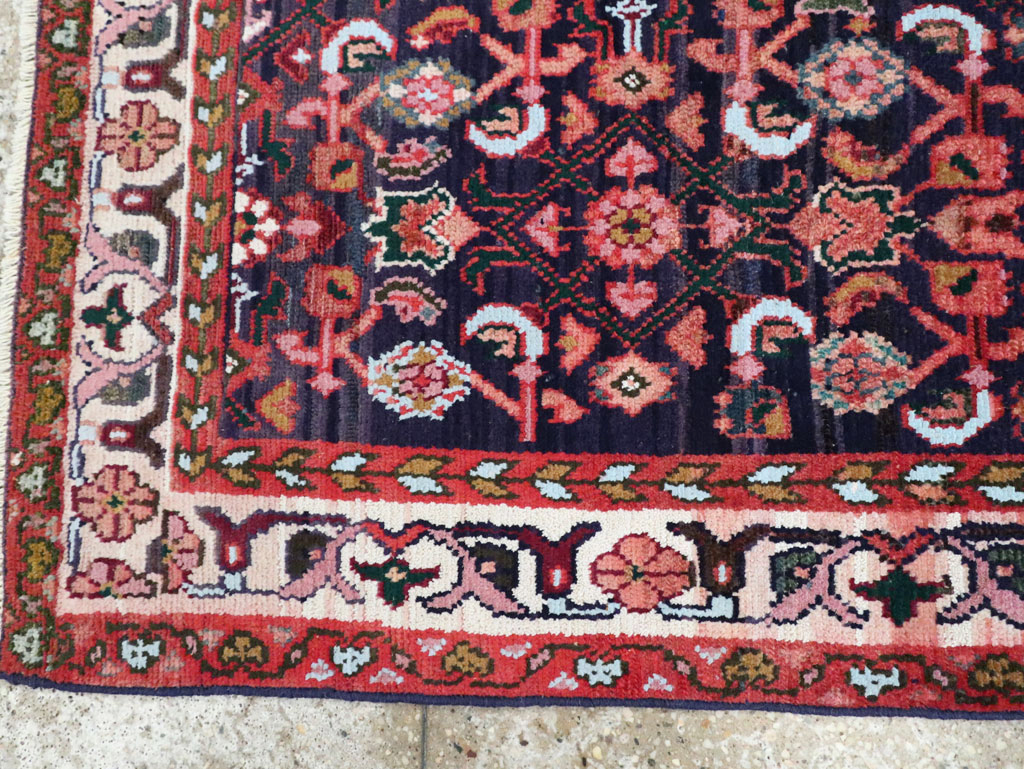Vintage Persian Hamadan Rug, No.27446 - Staging