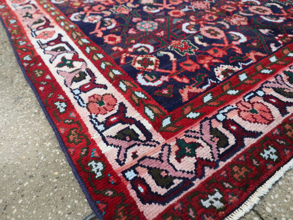 Vintage Persian Hamadan Rug, No.27446 - Staging