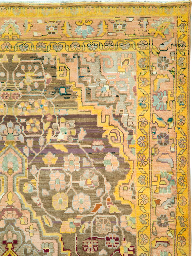 Vintage Persian Hamadan Rug, No.27449 - Staging