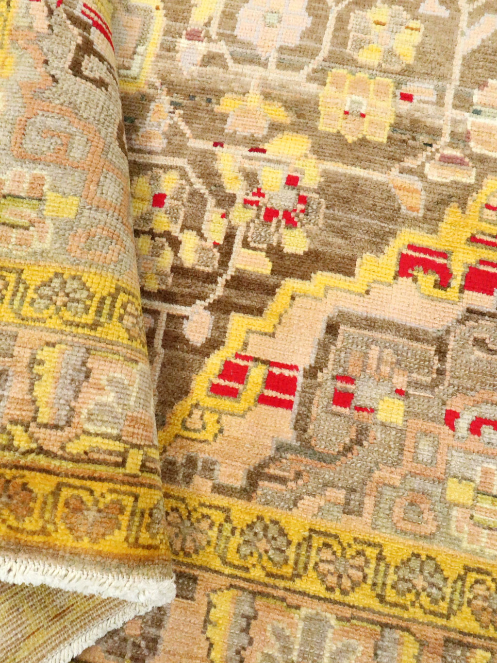 Vintage Persian Hamadan Rug, No.27449 - Staging