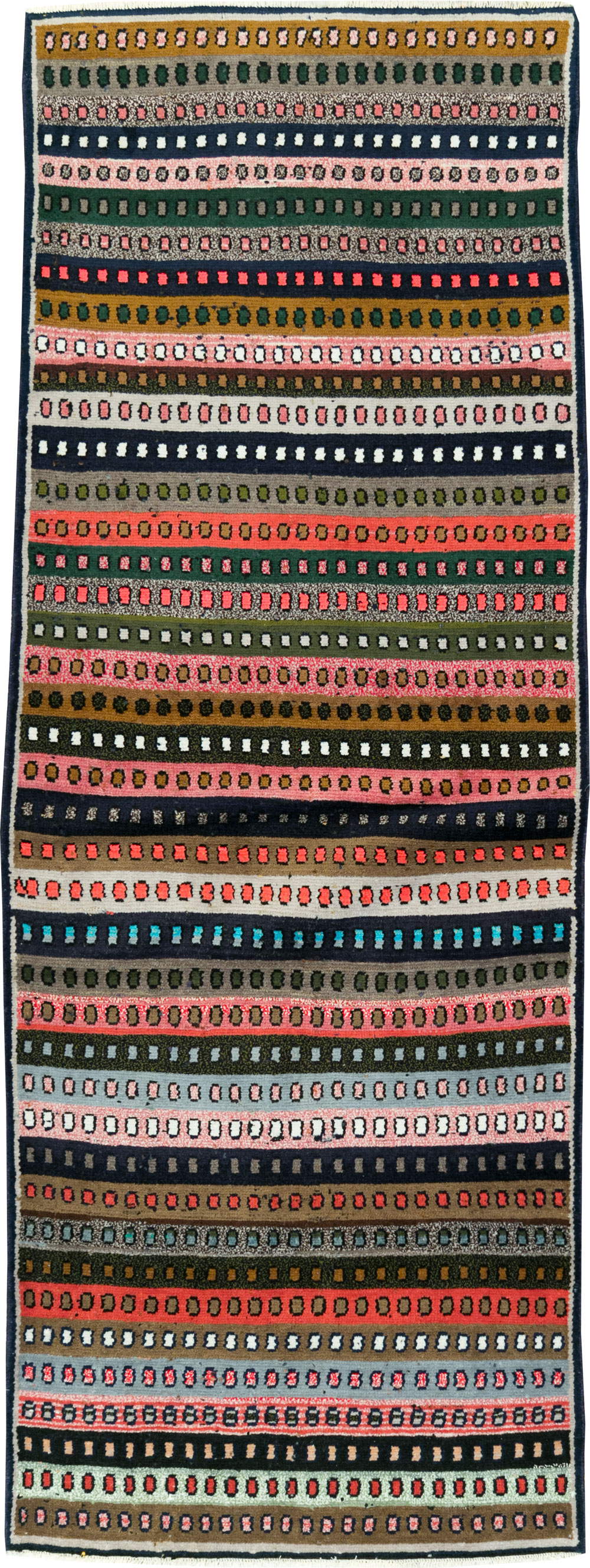 Vintage Persian Hamadan Runner, No.27450 - Staging