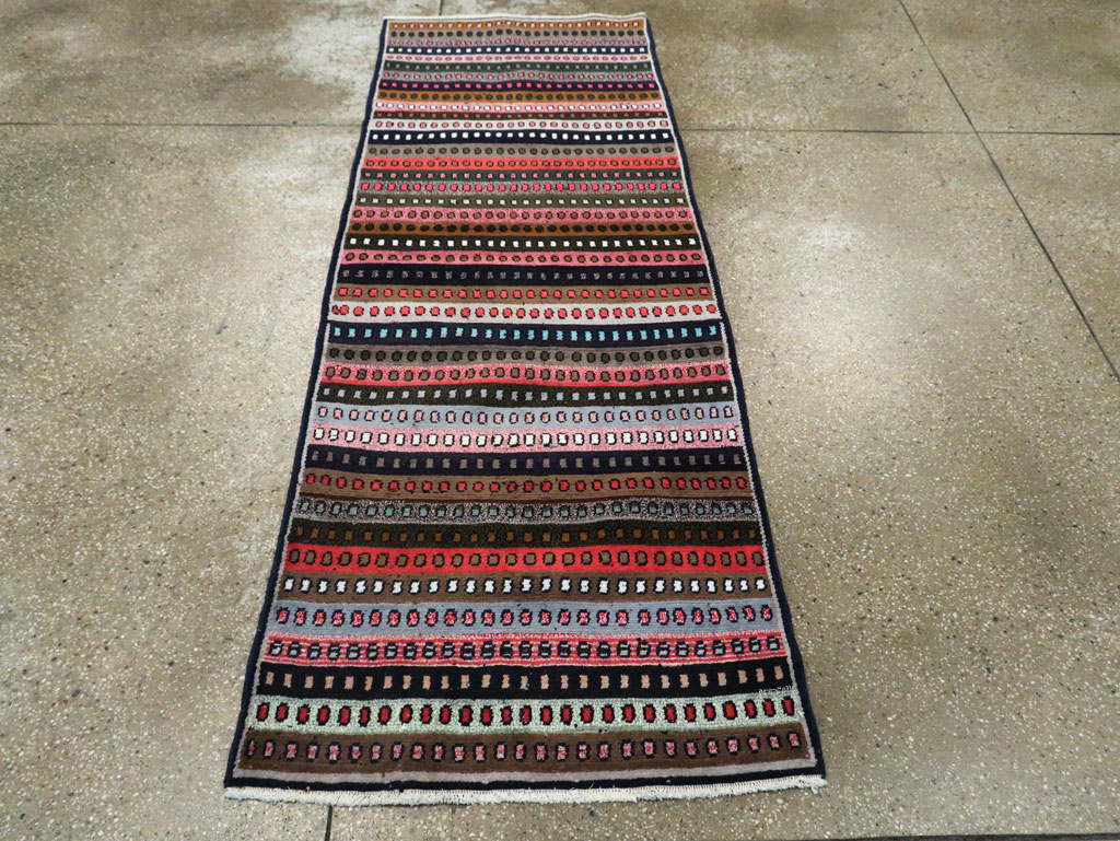 Vintage Persian Hamadan Runner, No.27450 - Staging