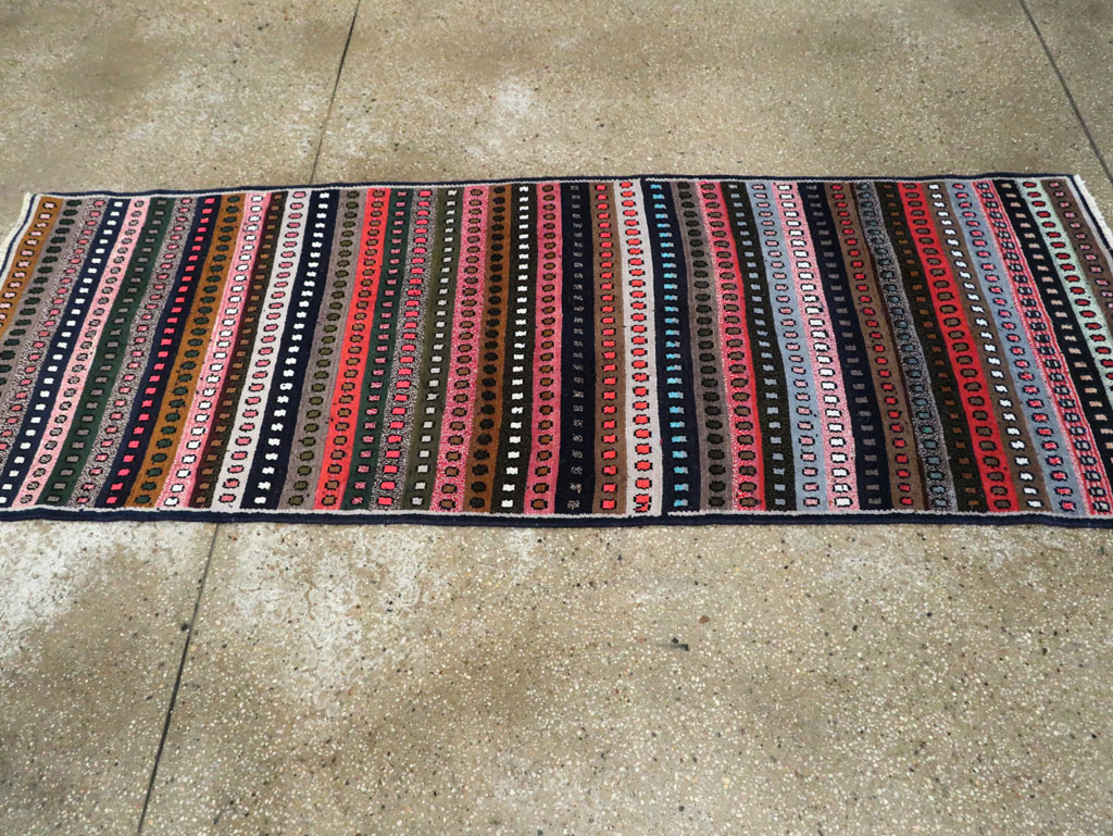Vintage Persian Hamadan Runner, No.27450 - Staging
