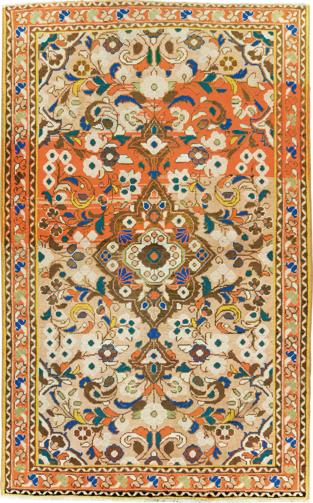 Vintage Persian Hamadan Rug, No.27452 - Staging