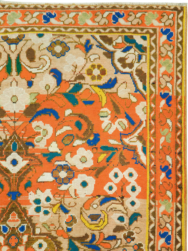 Vintage Persian Hamadan Rug, No.27452 - Staging