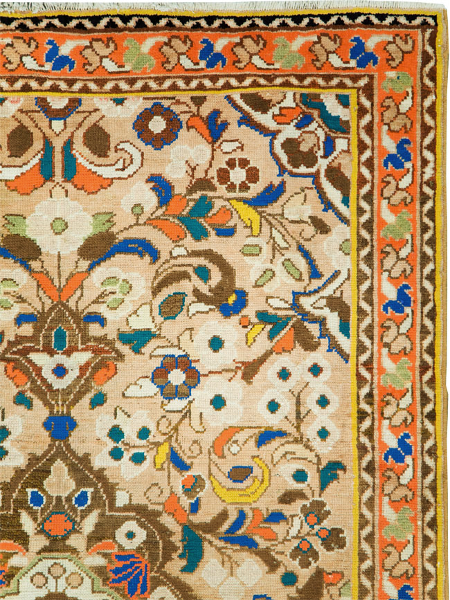 Vintage Persian Hamadan Rug, No.27452 - Staging