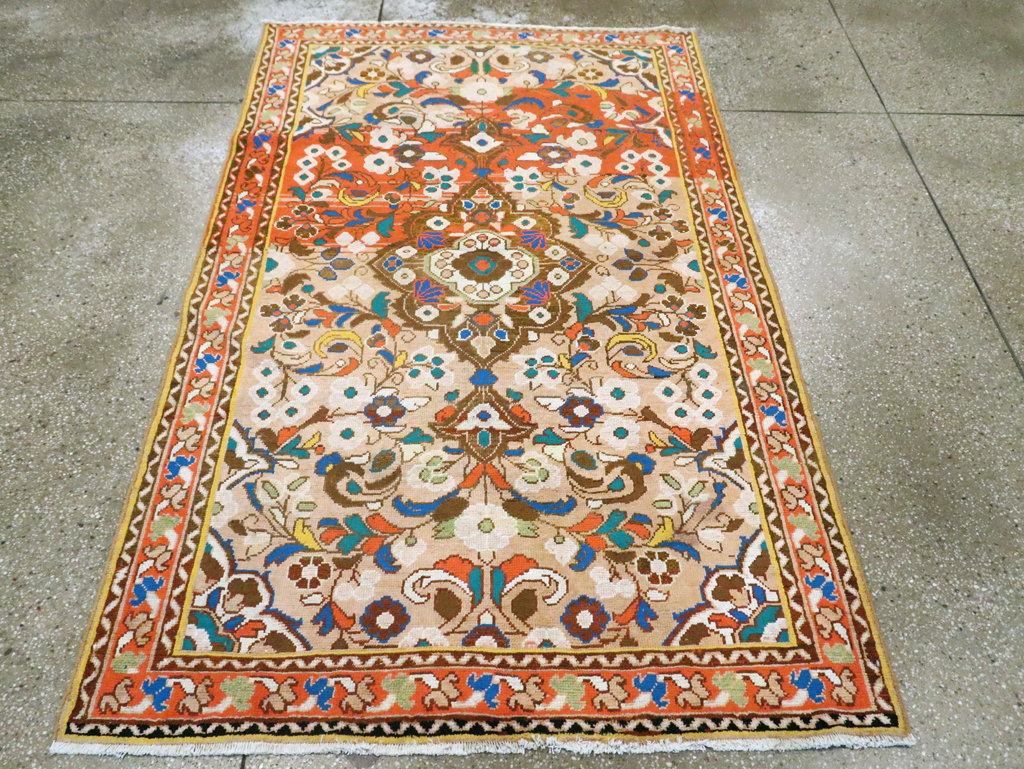 Vintage Persian Hamadan Rug, No.27452 - Staging