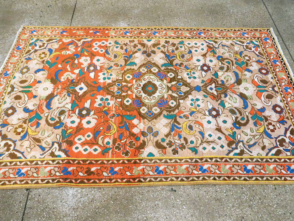 Vintage Persian Hamadan Rug, No.27452 - Staging