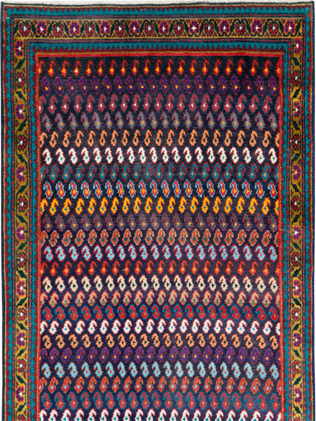 Vintage Persian Hamadan Runner, No.27455 - Staging