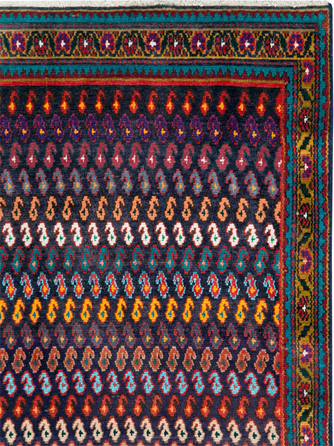 Vintage Persian Hamadan Runner, No.27455 - Staging