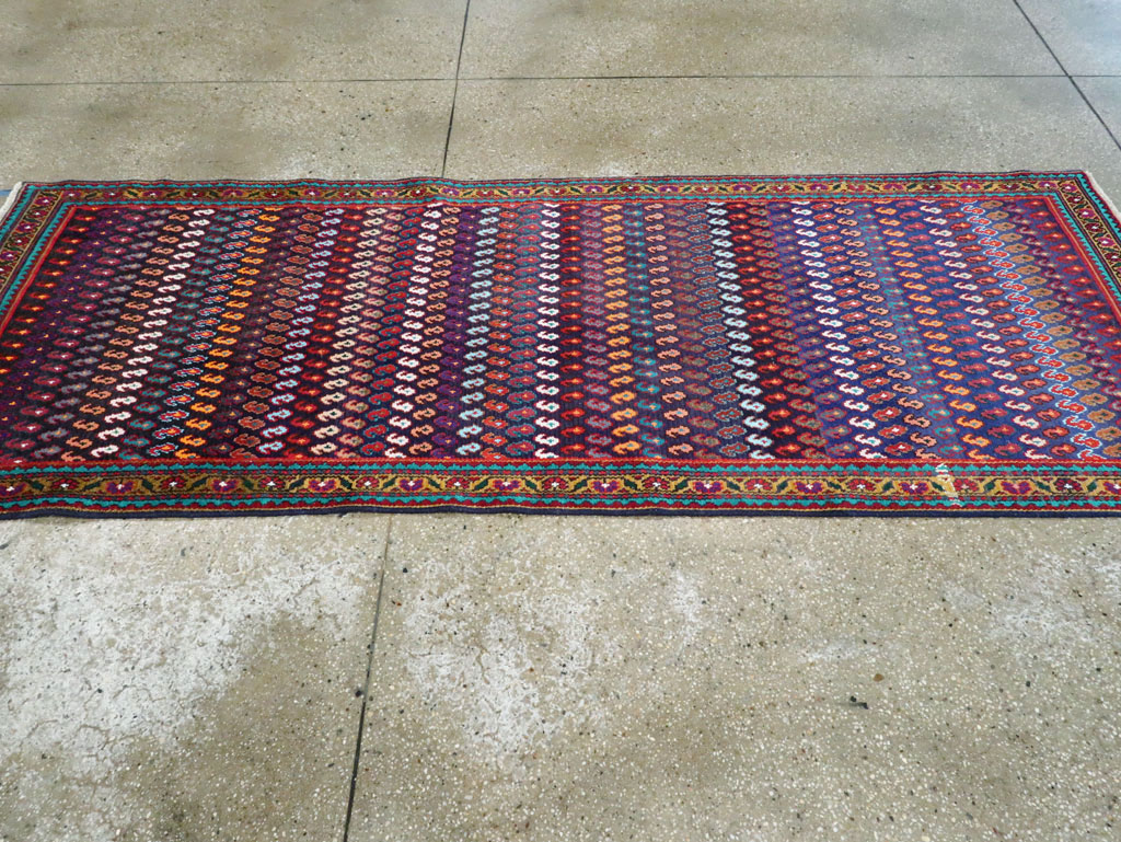 Vintage Persian Hamadan Runner, No.27455 - Staging