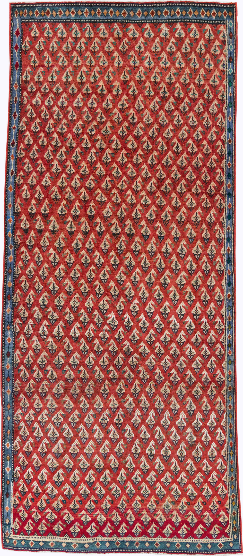 Vintage Persian Mahal Gallery Rug, No.27459 - Staging