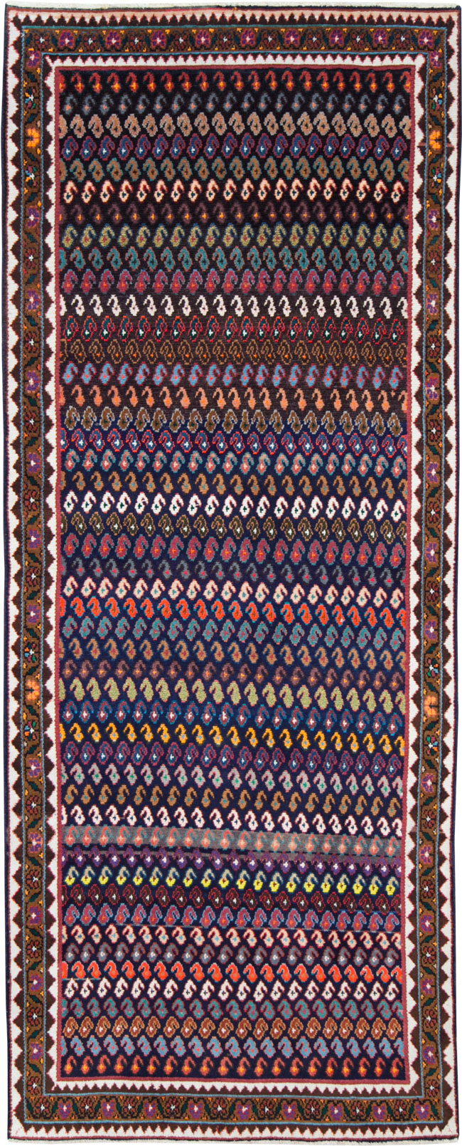 Vintage Persian Hamadan Runner, No.27462 - Staging