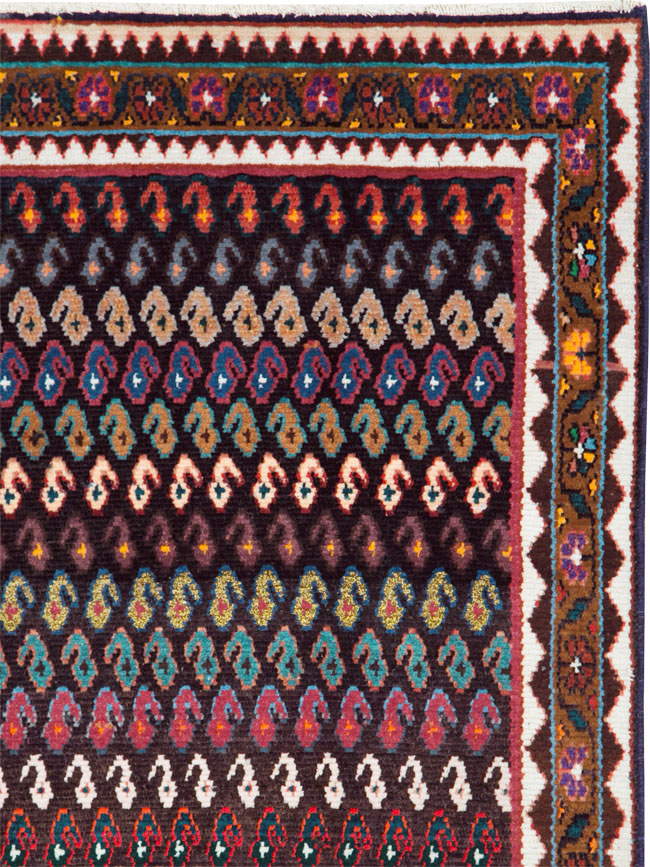 Vintage Persian Hamadan Runner, No.27462 - Staging