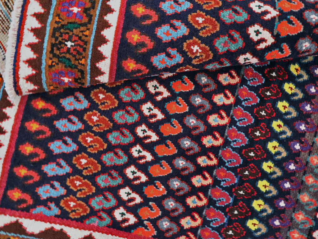 Vintage Persian Hamadan Runner, No.27462 - Staging