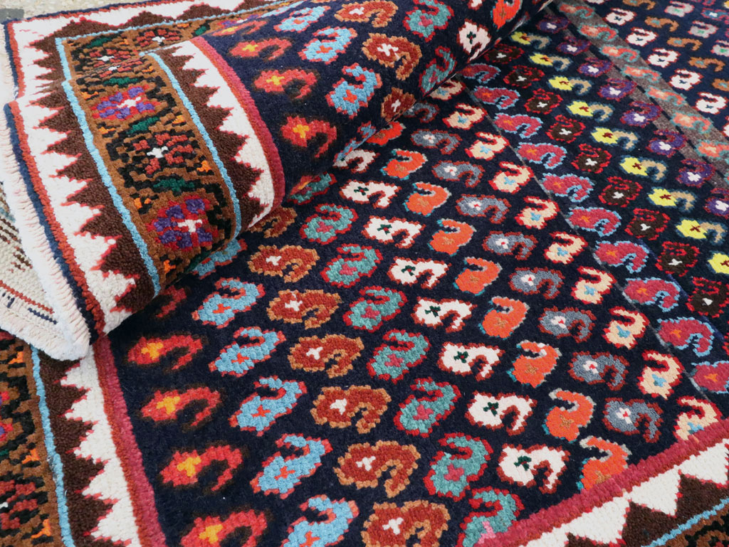 Vintage Persian Hamadan Runner, No.27462 - Staging
