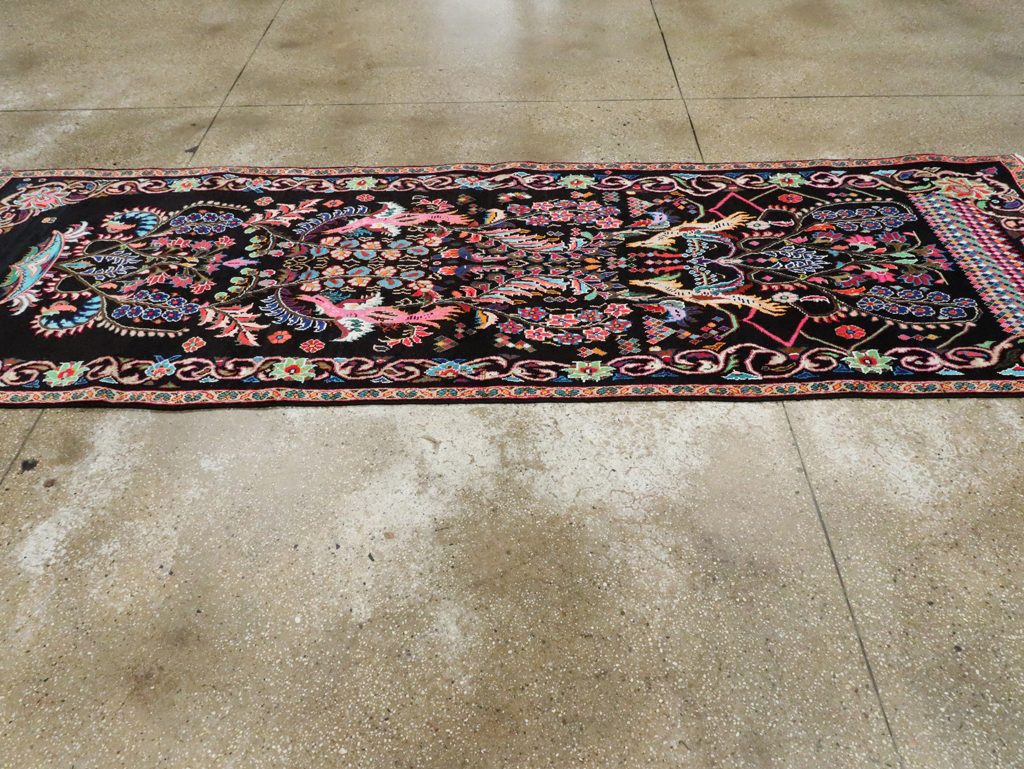 Vintage Persian Hamadan Rug, No.27465 - Staging