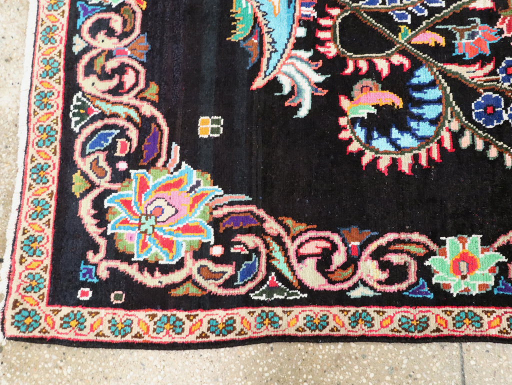 Vintage Persian Hamadan Rug, No.27465 - Staging