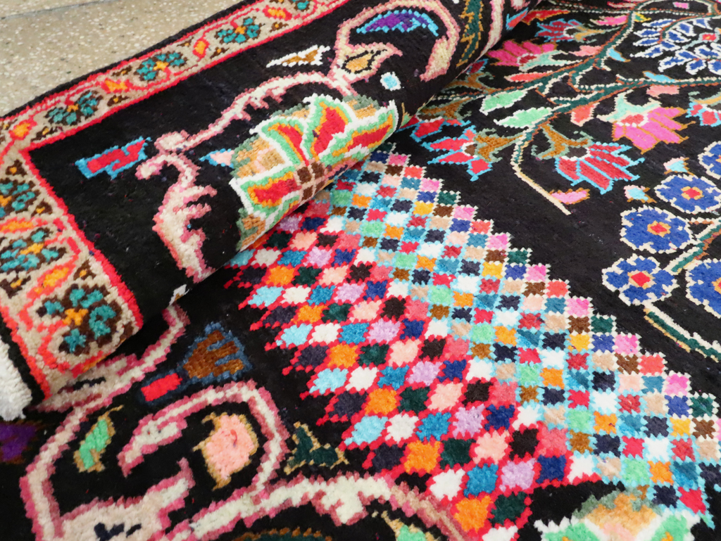 Vintage Persian Hamadan Rug, No.27465 - Staging