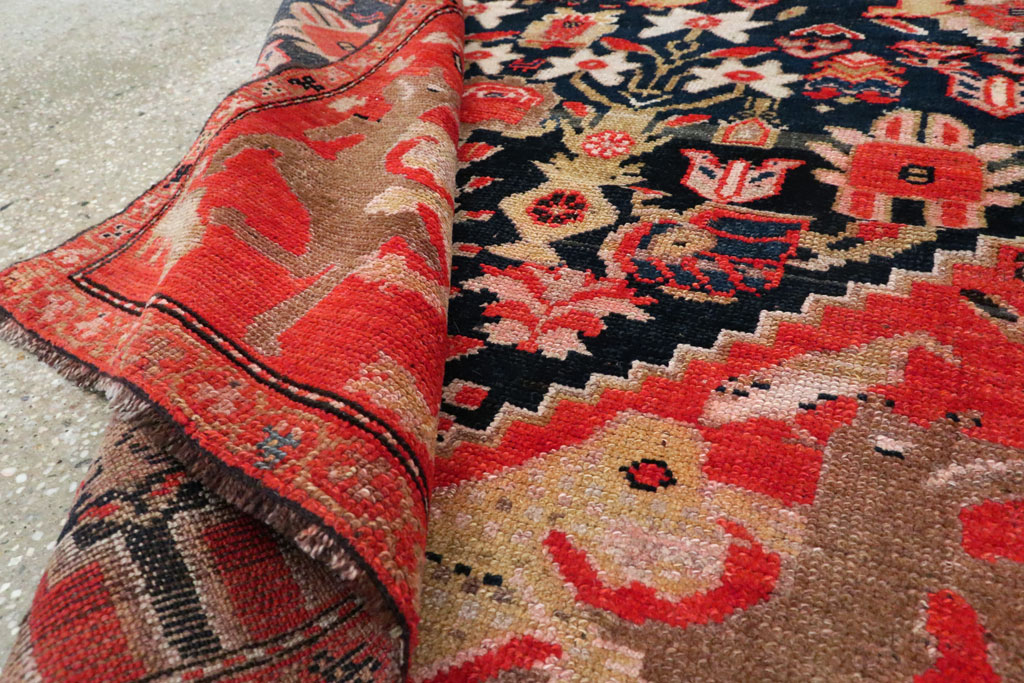 Antique Persian Kurdish Pictorial Rug, No.27470 - Staging