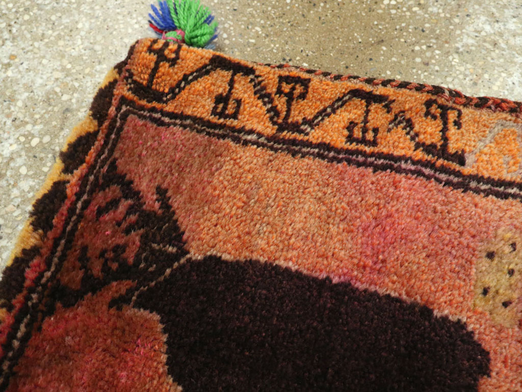 Vintage Turkish Anatolian Pictorial Rug, No.27479 - Staging