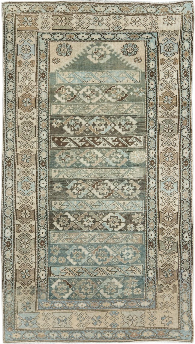 Vintage Persian Malayer Accent Rug, No.27483 - Staging
