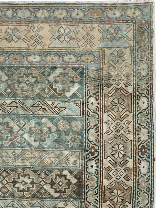 Vintage Persian Malayer Accent Rug, No.27483 - Staging