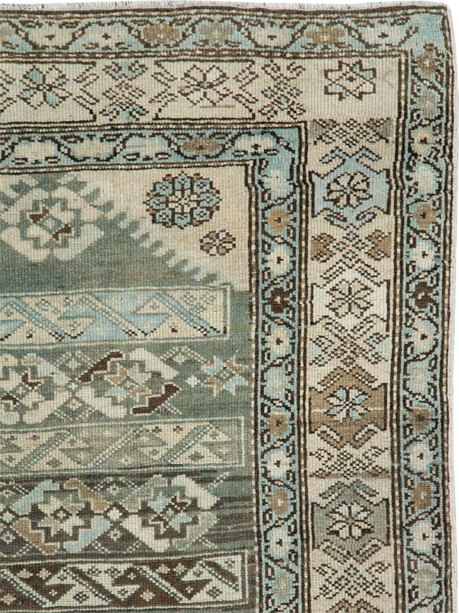 Vintage Persian Malayer Accent Rug, No.27483 - Staging
