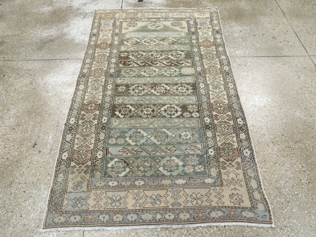 Vintage Persian Malayer Accent Rug, No.27483 - Staging