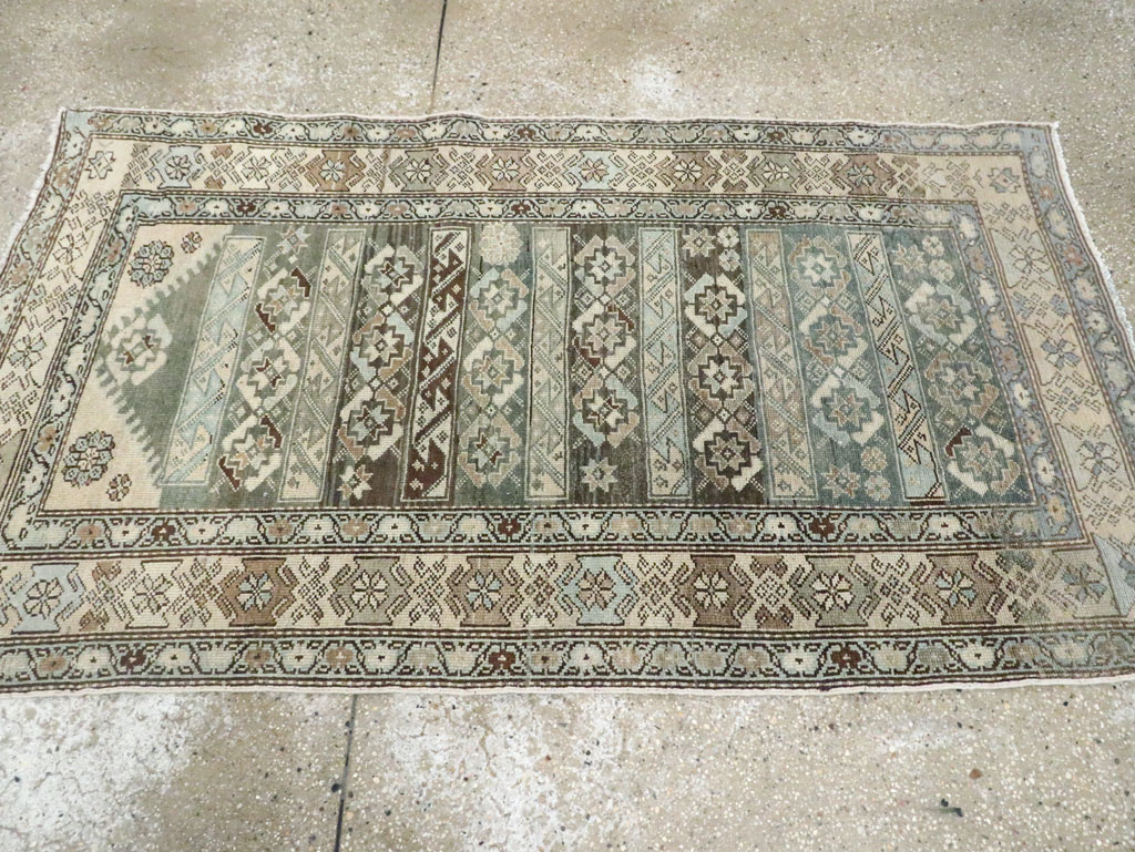 Vintage Persian Malayer Accent Rug, No.27483 - Staging