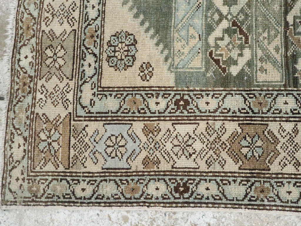 Vintage Persian Malayer Accent Rug, No.27483 - Staging