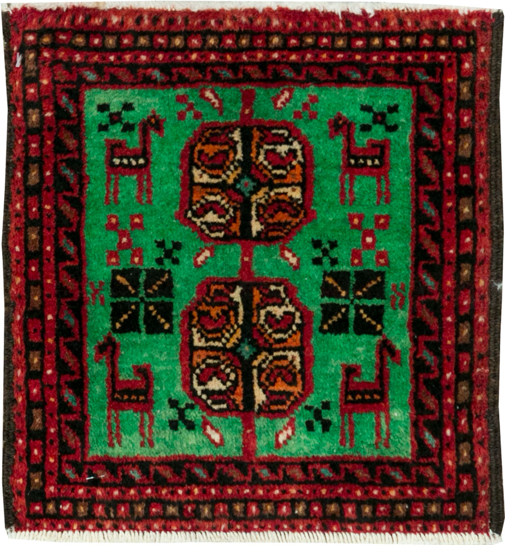 Vintage Persian Baluch Tribal Throw Rug (Pair: 3 of 4), No.27494 - Staging