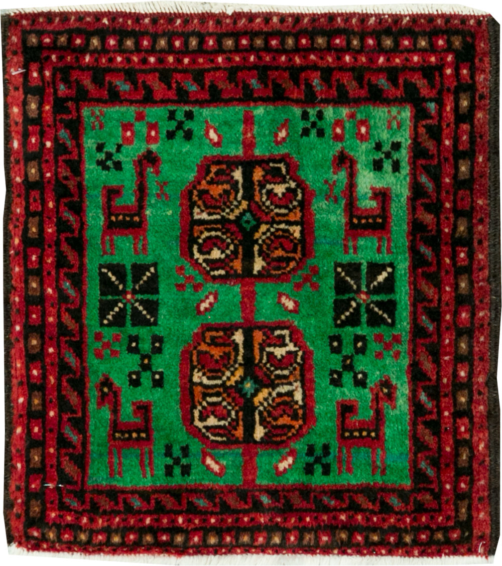 Vintage Persian Baluch Tribal Throw Rug (Pair: 4 of 4), No.27495 - Staging