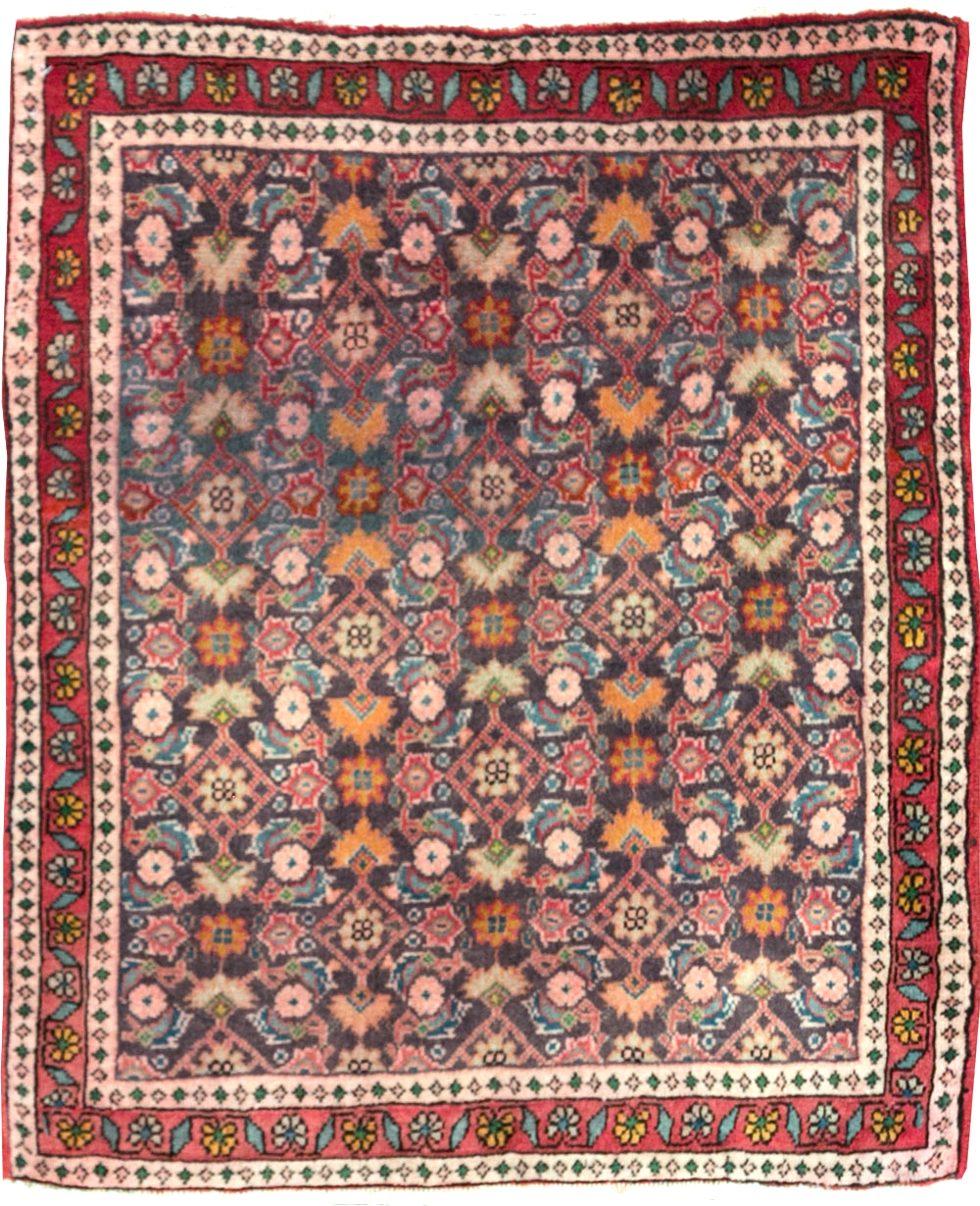 Vintage Persian Tabriz Rug (Pair: 2 of 2), No.27504 - Staging