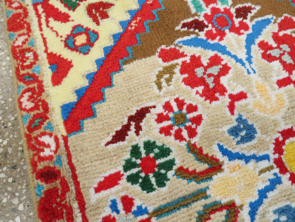 Vintage Persian Mahal Throw Rug (Pair: 2 of 2), No.27510 - Staging