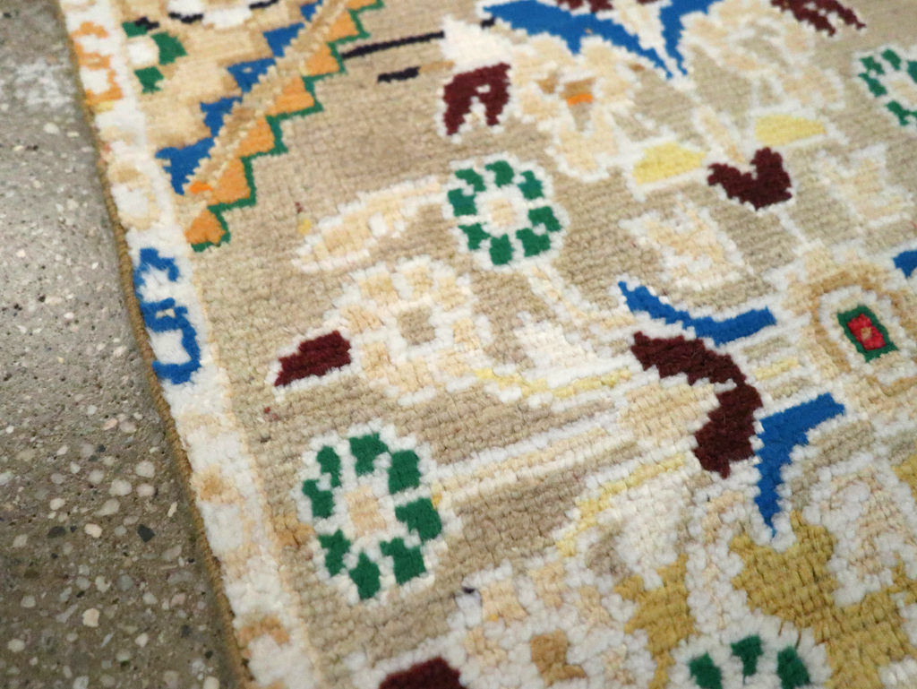 Vintage Persian Hamadan Throw Rug, No.27511 - Staging