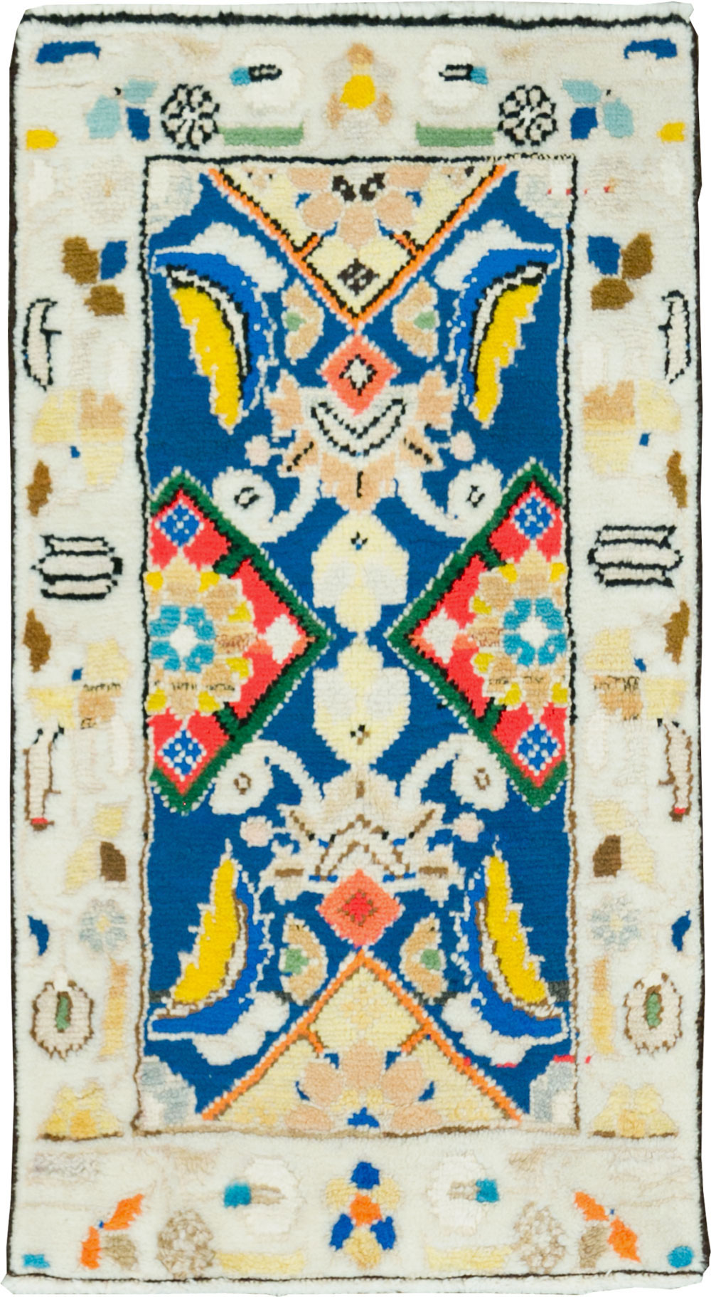 Vintage Persian Mahal Rug (Pair: 1 of 2), No.27512 - Staging