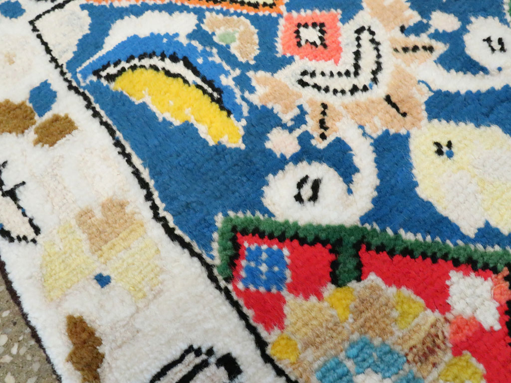 Vintage Persian Mahal Rug (Pair: 1 of 2), No.27512 - Staging