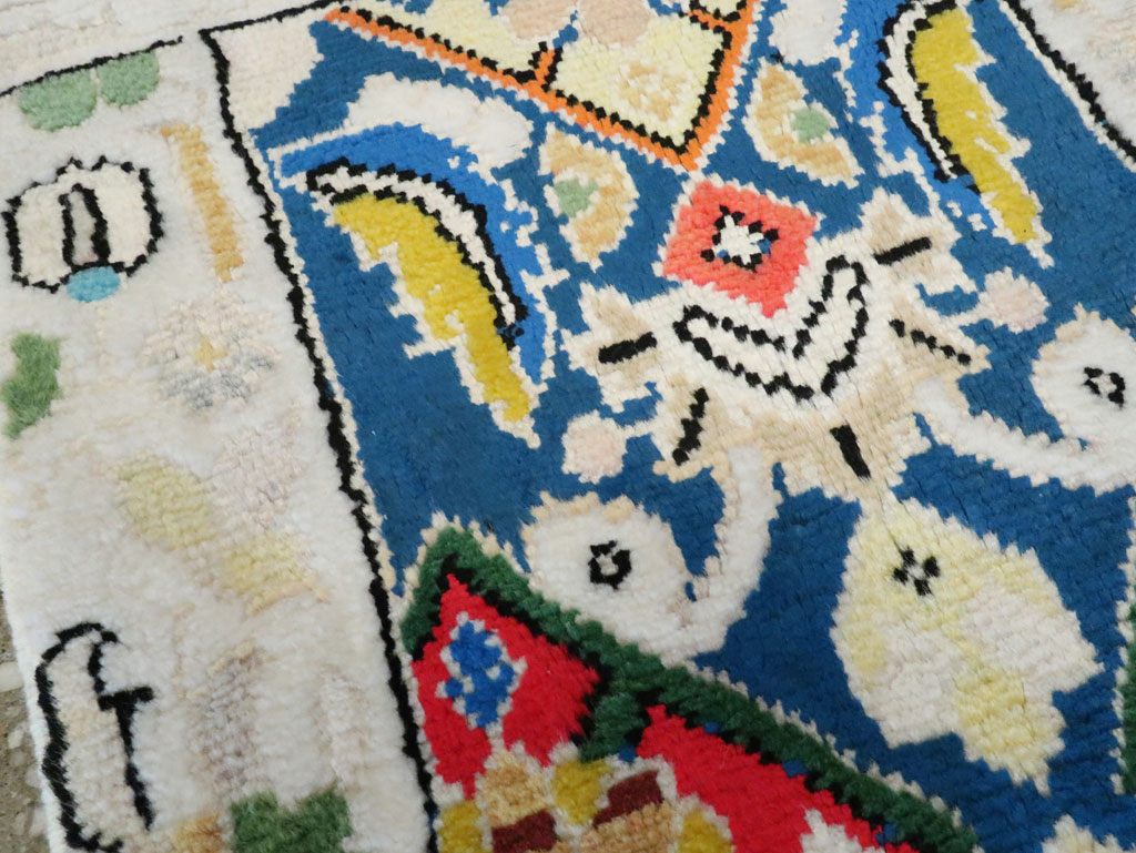 Vintage Persian Mahal Rug (Pair: 2 of 2), No.27513 - Staging