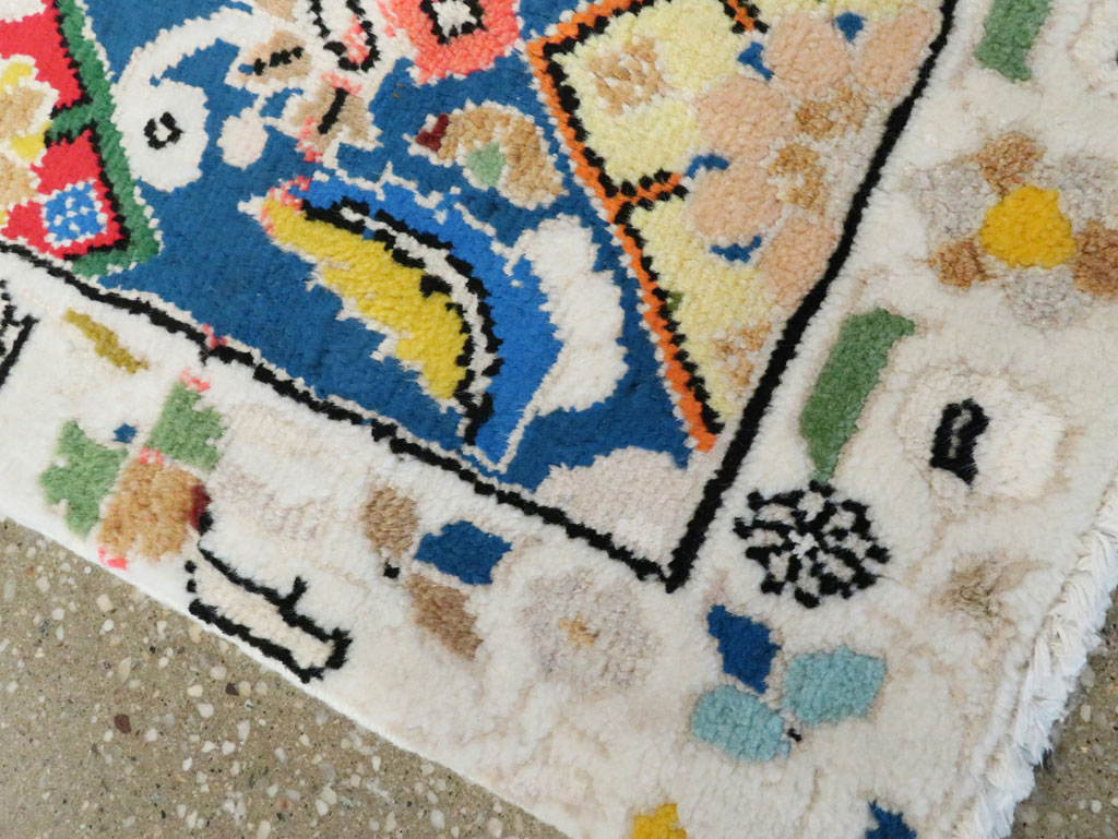 Vintage Persian Mahal Rug (Pair: 2 of 2), No.27513 - Staging